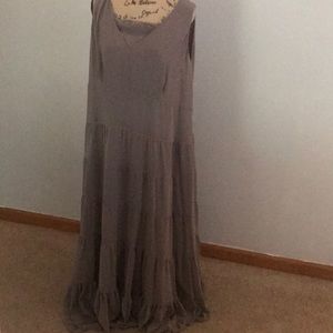GILI long grey evening dress